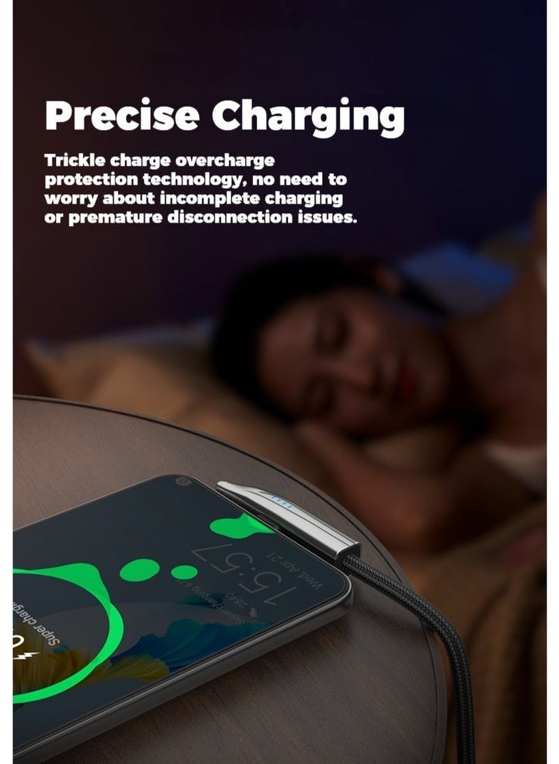 BASEMO 240W Super Fast Charging Cable, 90 Degree Angled Connector, Type-C to Type-C, 1.2m Black, Compatible with iPhone, Android, Tablets and Laptops, Ideal for Gaming,Compatible With iPhone 17 16 Series MacBook Pro iPad Pro Samsung Galaxy S24 S23 Ultra Z Fold OPPO Honor OnePlus Huawei - Image 5